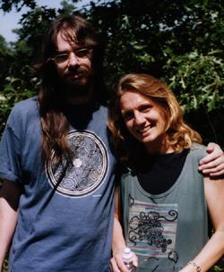 Anglea visiting with Saint Francis